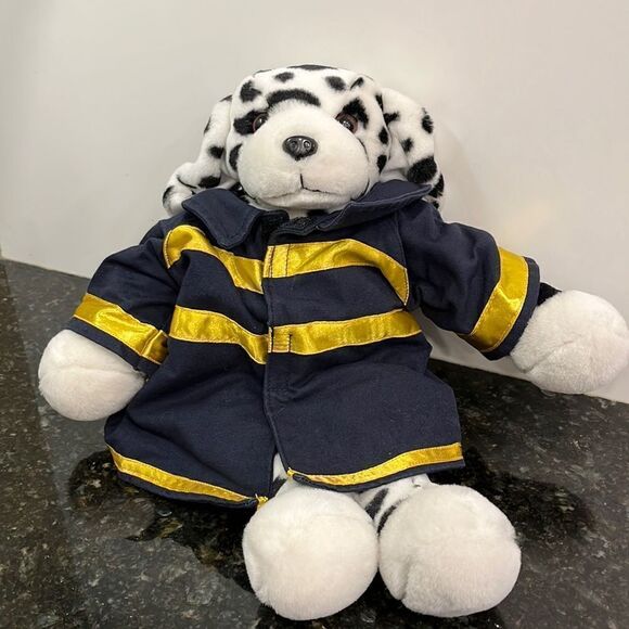 Where Bears are Born Dalmatian Dog Firefighter. Size 16” - Picture 1 of 5